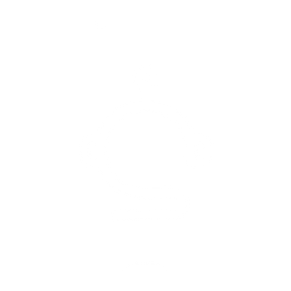Monoline Robot Head Logo #ffffff