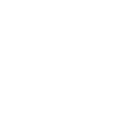 Monoline Robot Face Logo #ffffff