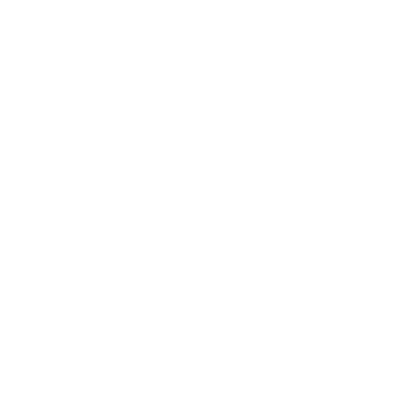 Monoline Robot Head Logo #ffffff