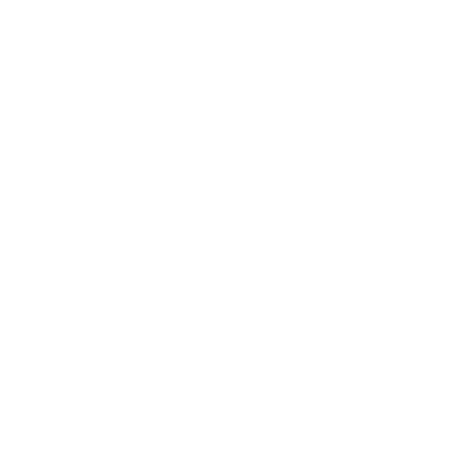 Monoline Robot Head Logo #ffffff