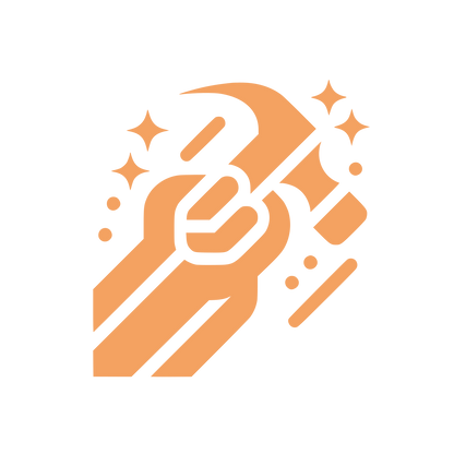 Sparkling Hammer Logo #F4A261