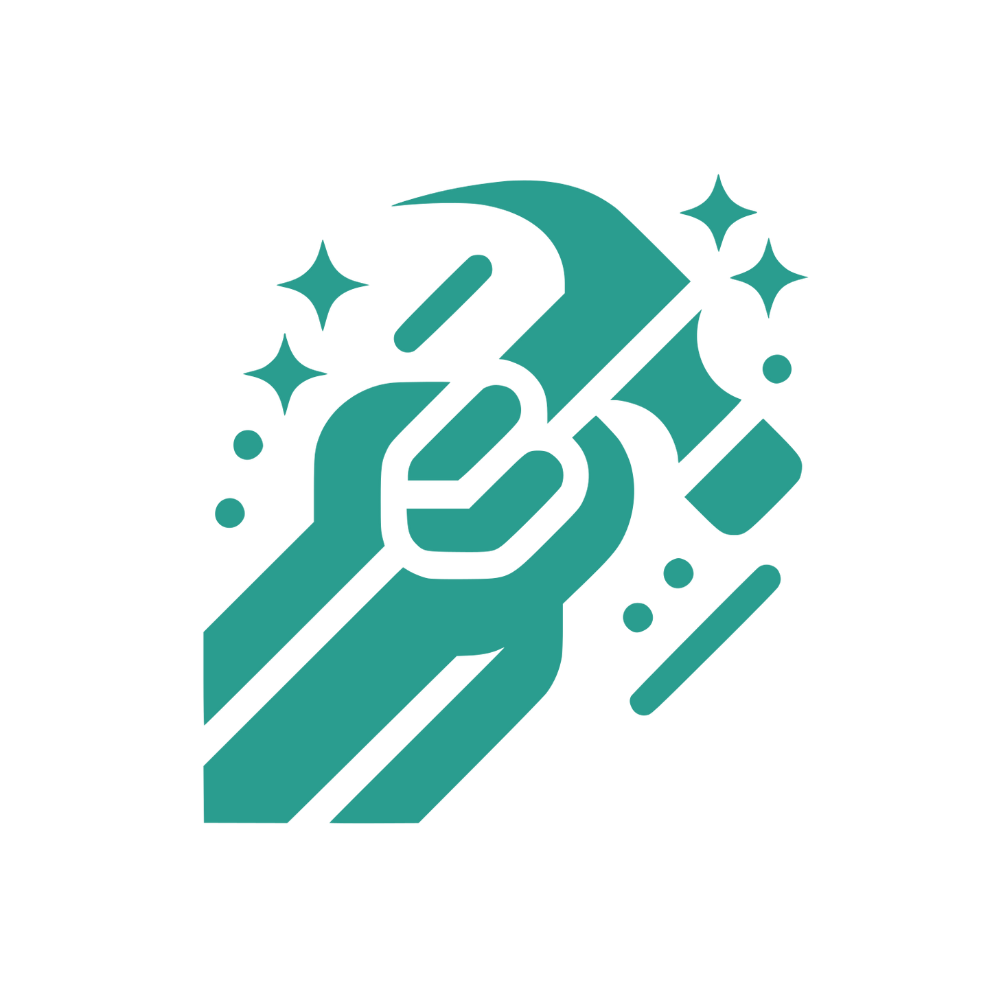 Sparkling Hammer Logo #2A9D8F