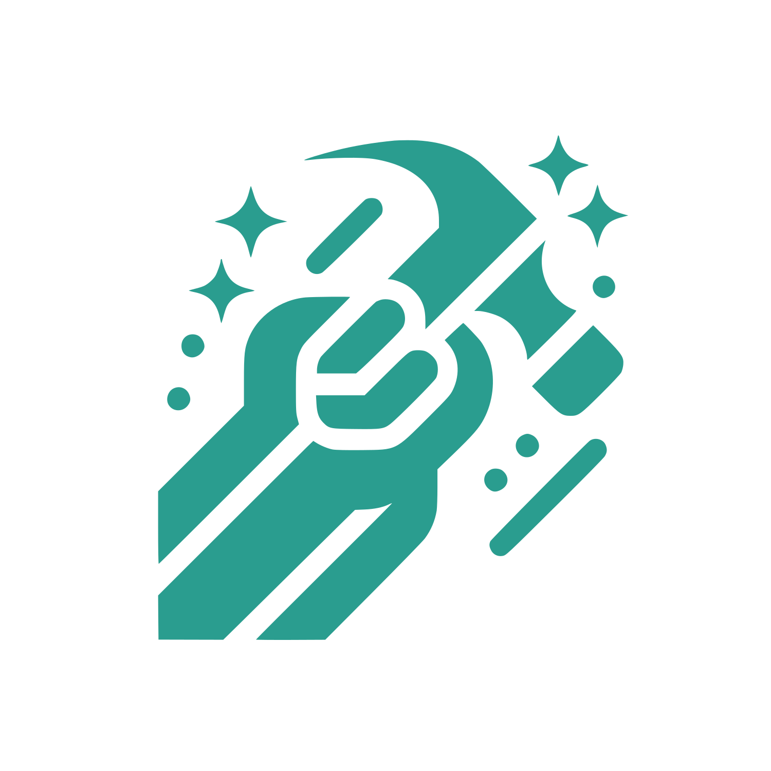 Sparkling Hammer Logo #2A9D8F