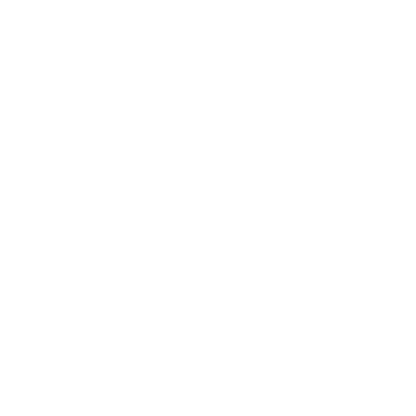 Monoline Robot Face Logo #ffffff