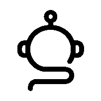 Monoline Robot Head Logo