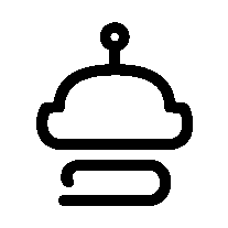 Monoline Robot Head Logo