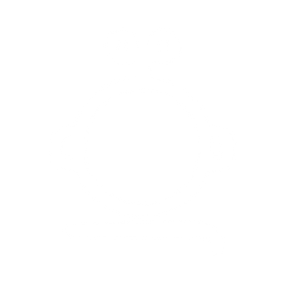 Monoline Robot Head Logo #ffffff