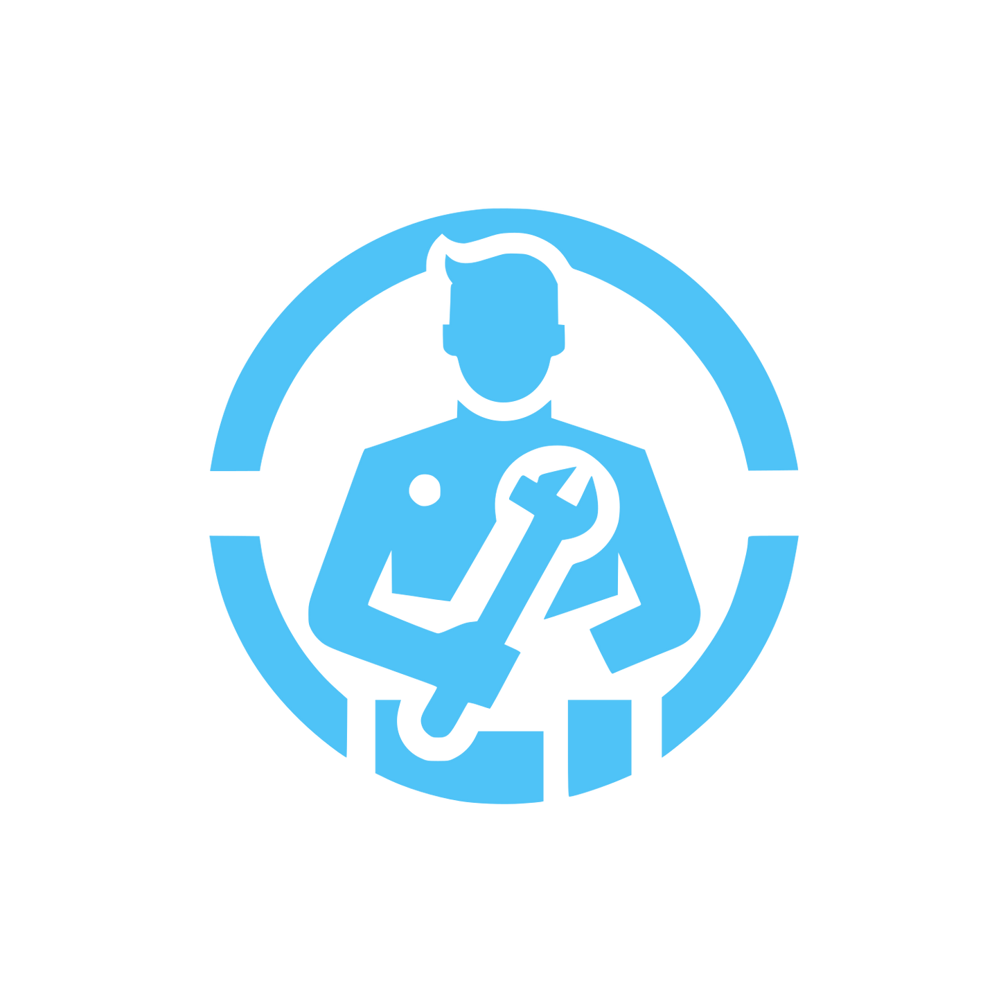 Service Professional Logo #4FC3F7