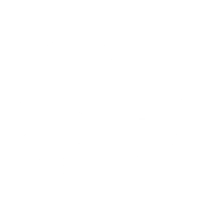 Negative Space Robot Logo #ffffff