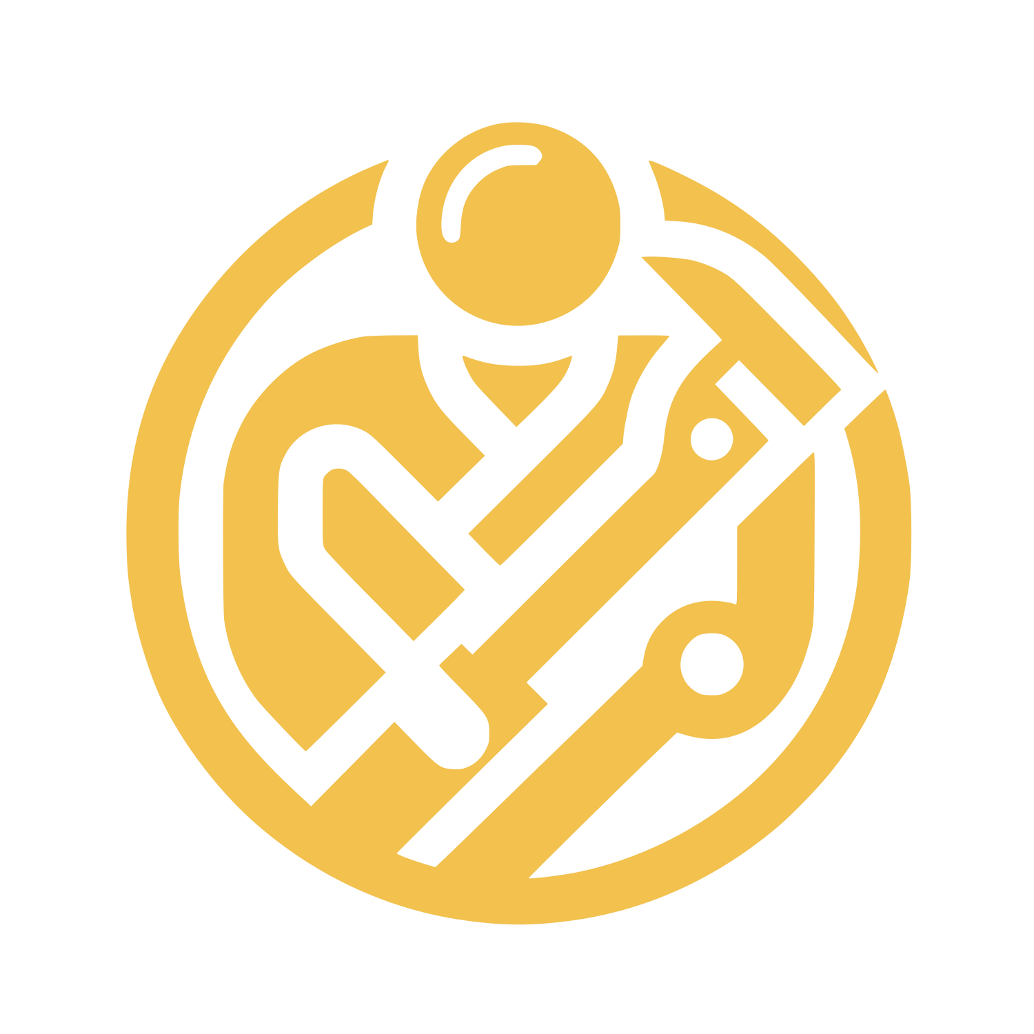 Tool Man Logo #F2C14E
