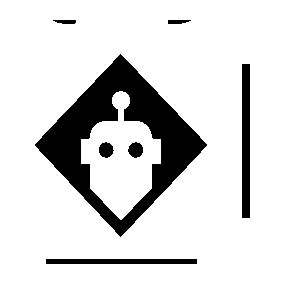Robot Head Diamond Logo