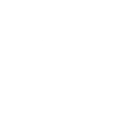 Negative Space Robot Logo #ffffff