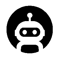 Robot Face Circle Logo