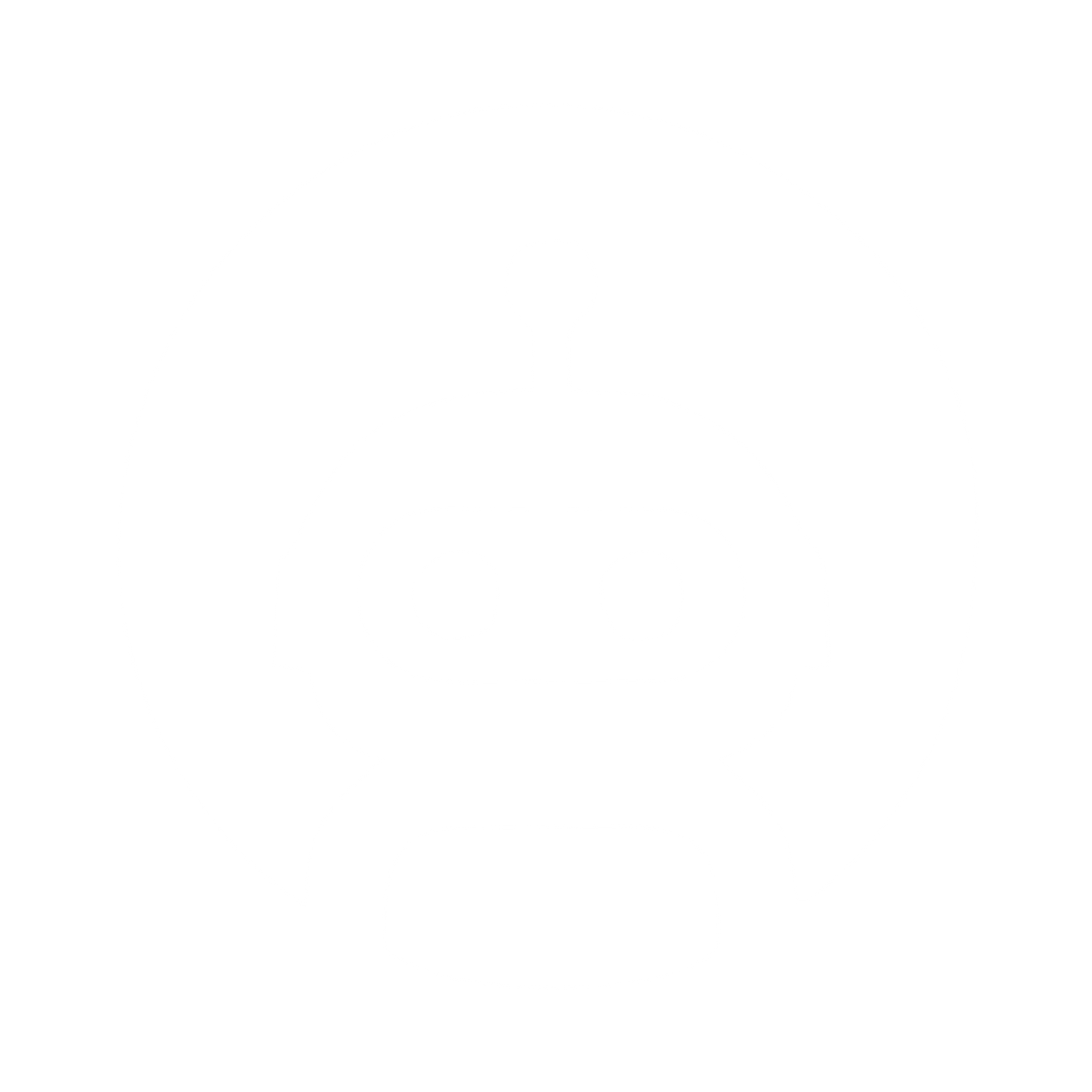 Robot Face Circle Logo #ffffff