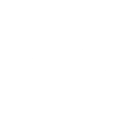 Robot Face Circle Logo #ffffff