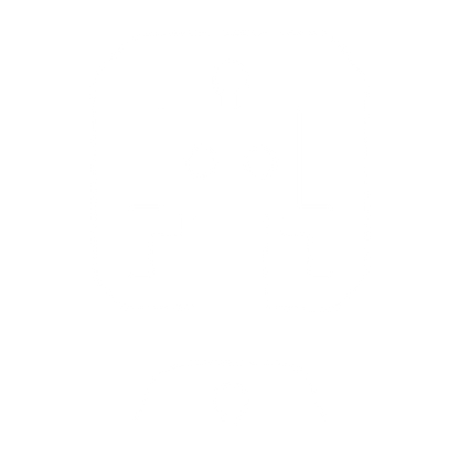 Negative Space Robot Logo #ffffff