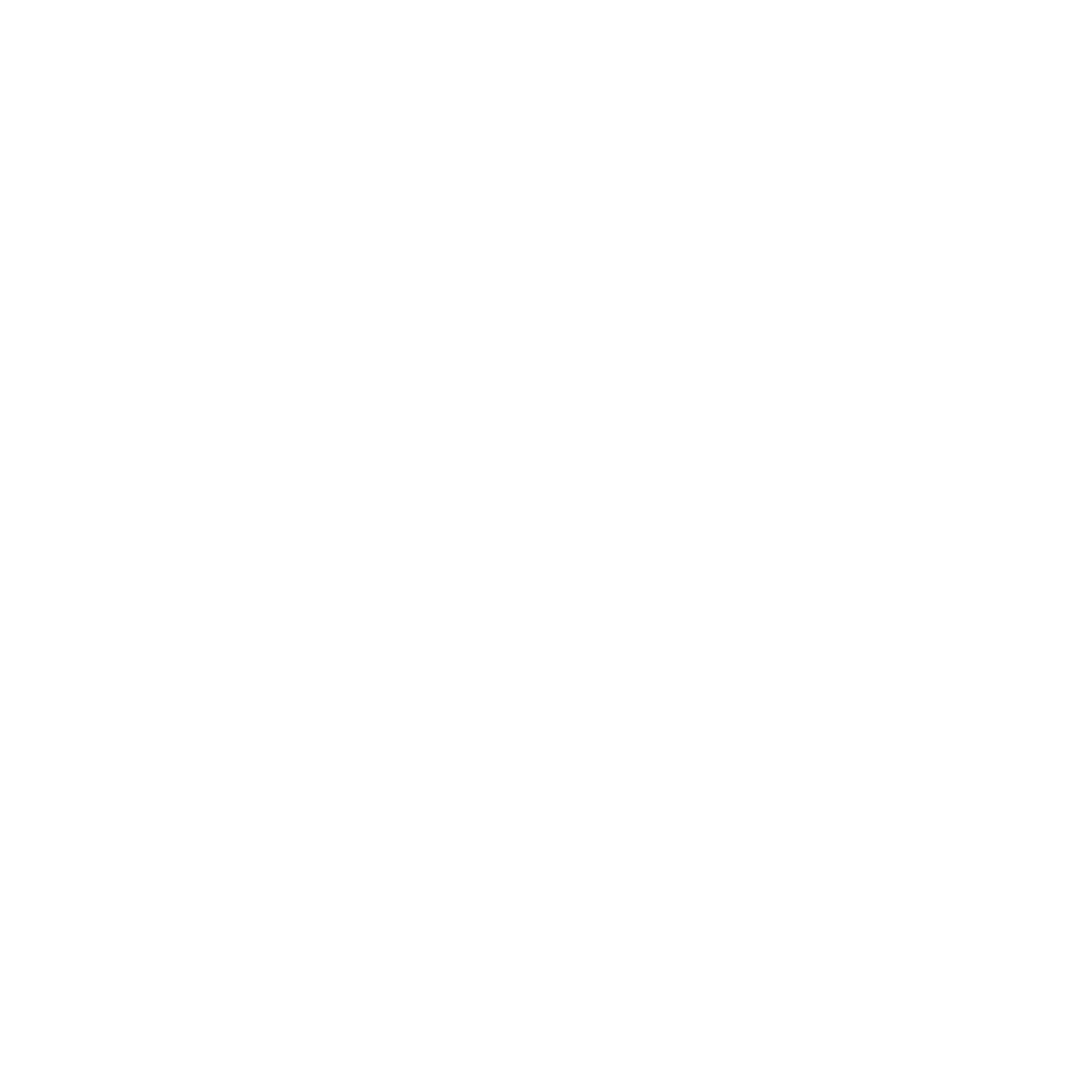 Robot Circle Negative Space Logo #ffffff
