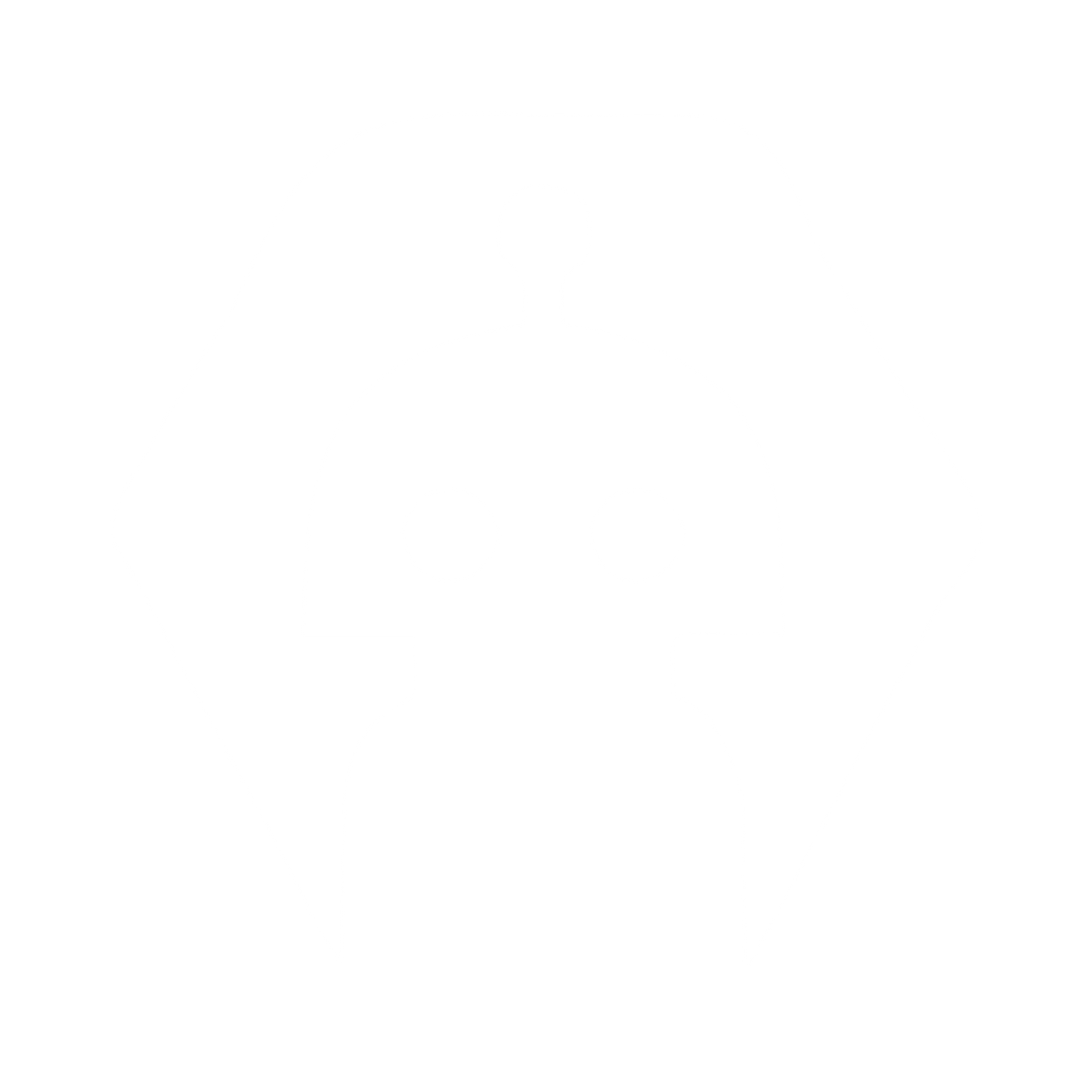 Negative Space Robot Logo #ffffff