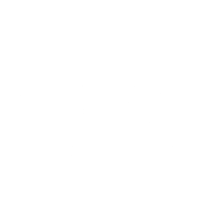 Negative Space Robot Logo #ffffff