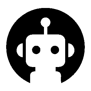 Robot Face Circle Logo