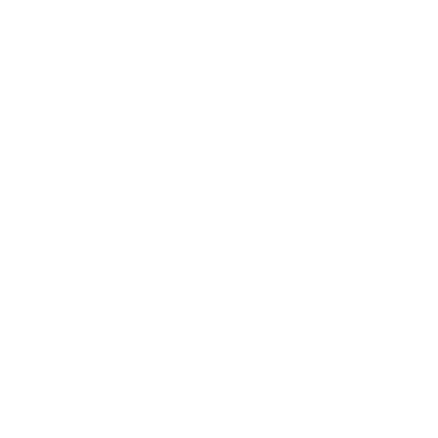 Robot Face Circle Logo #ffffff