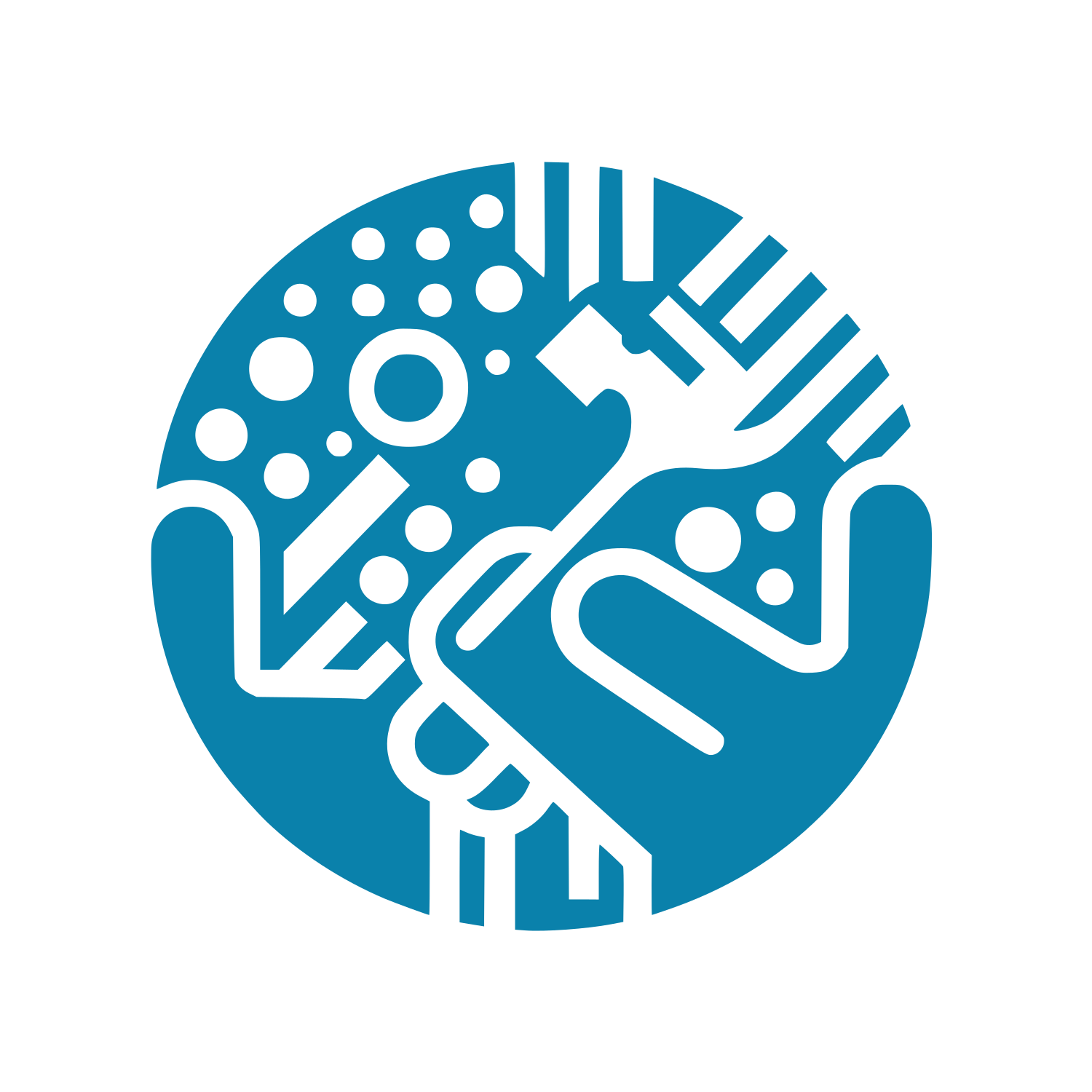 Micro Chip Logo #0A81AB