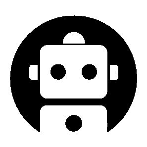 Robot Face Circle Logo