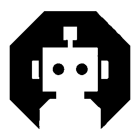 Robot Head Octagon Logo