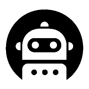 Robot Face Circle Logo