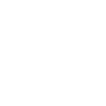 Robot Face Circle Logo #ffffff