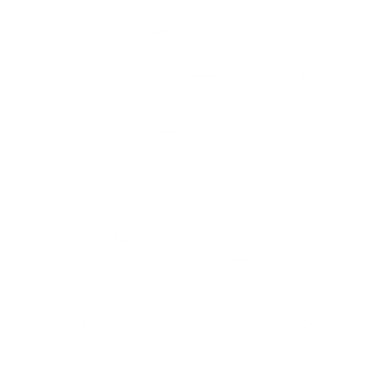 Negative Space Robot Logo #ffffff