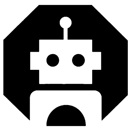 Robot Head Octagon Logo