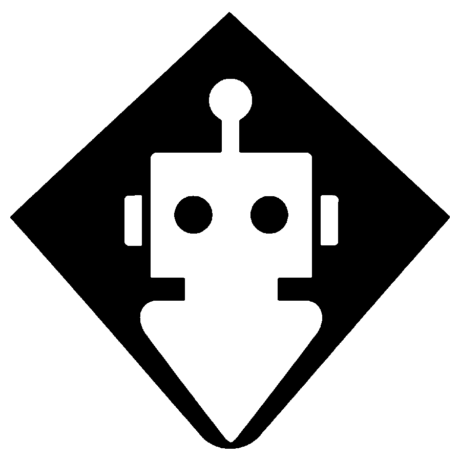 Robot Head Diamond Logo
