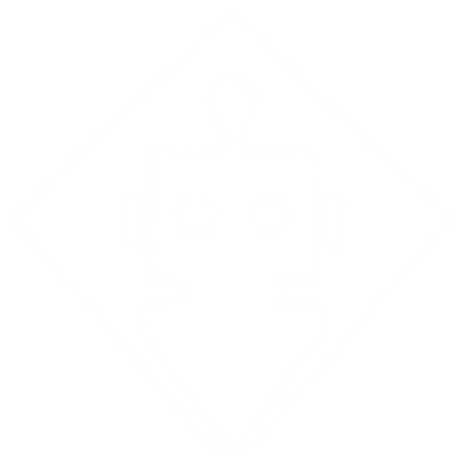Robot Head Diamond Logo #ffffff