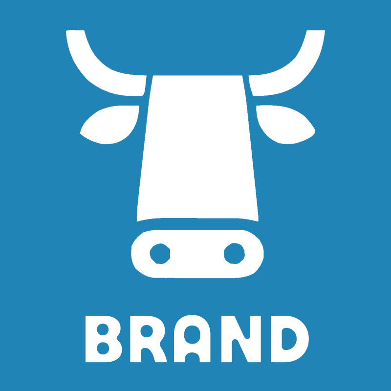 Bold Geometric Cow Head Logo preview