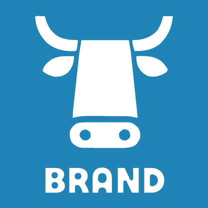 Bold Geometric Cow Head Logo preview