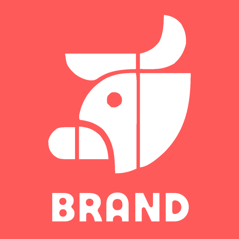 Bold Geometric Cow Logo preview