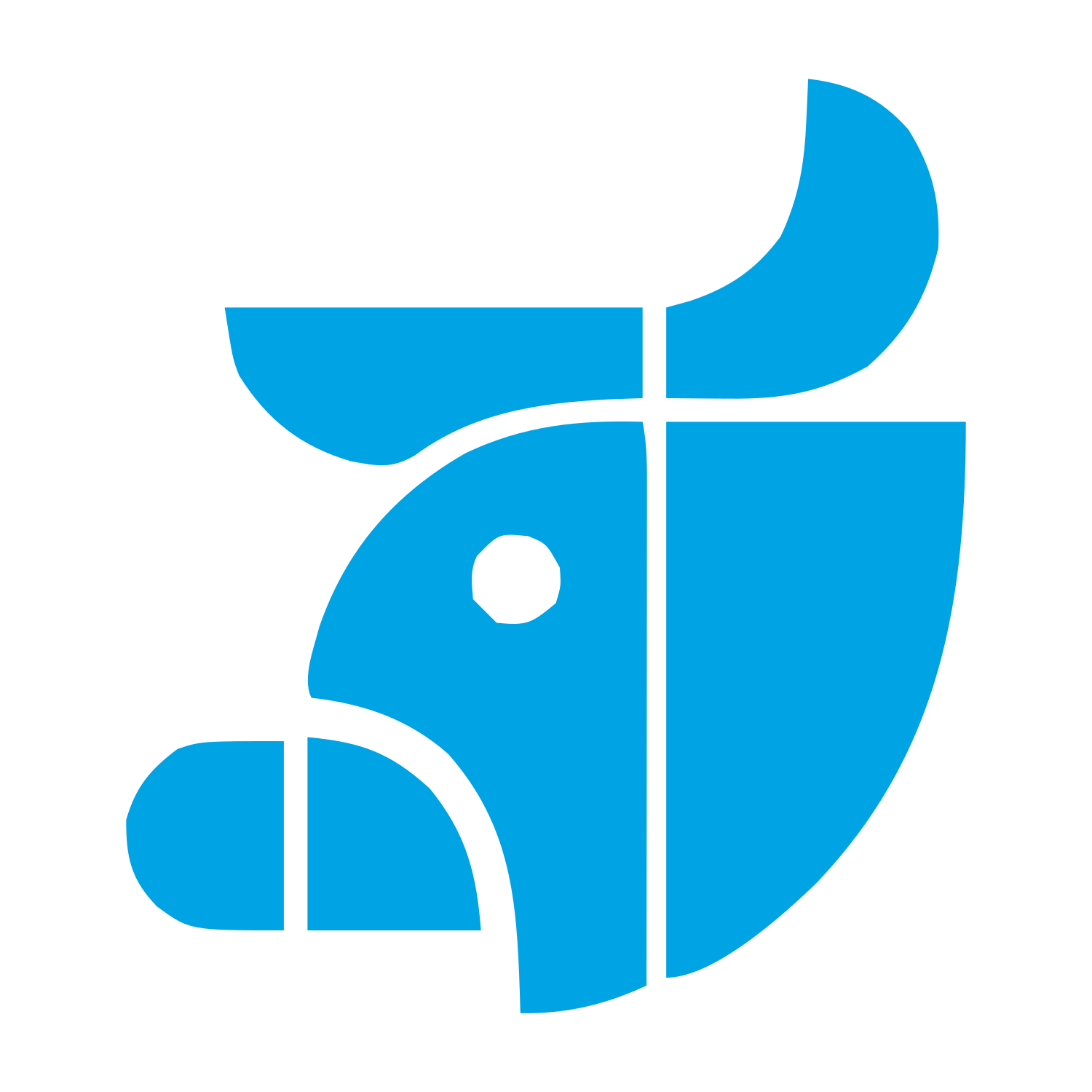 Bold Cow Logo #00a3e4