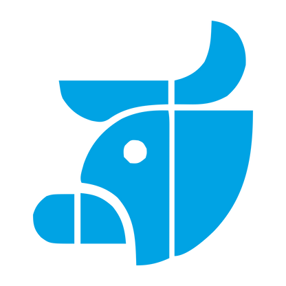 Bold Cow Logo #00a3e4