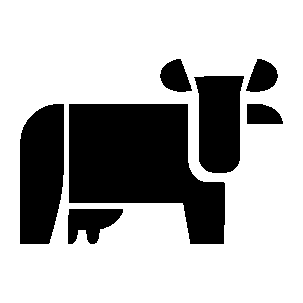 Bold Geometric Cow Logo