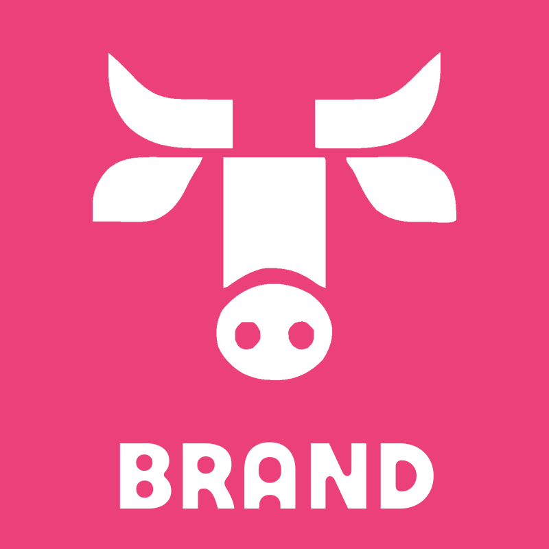 Bold Geometric Cow Logo preview