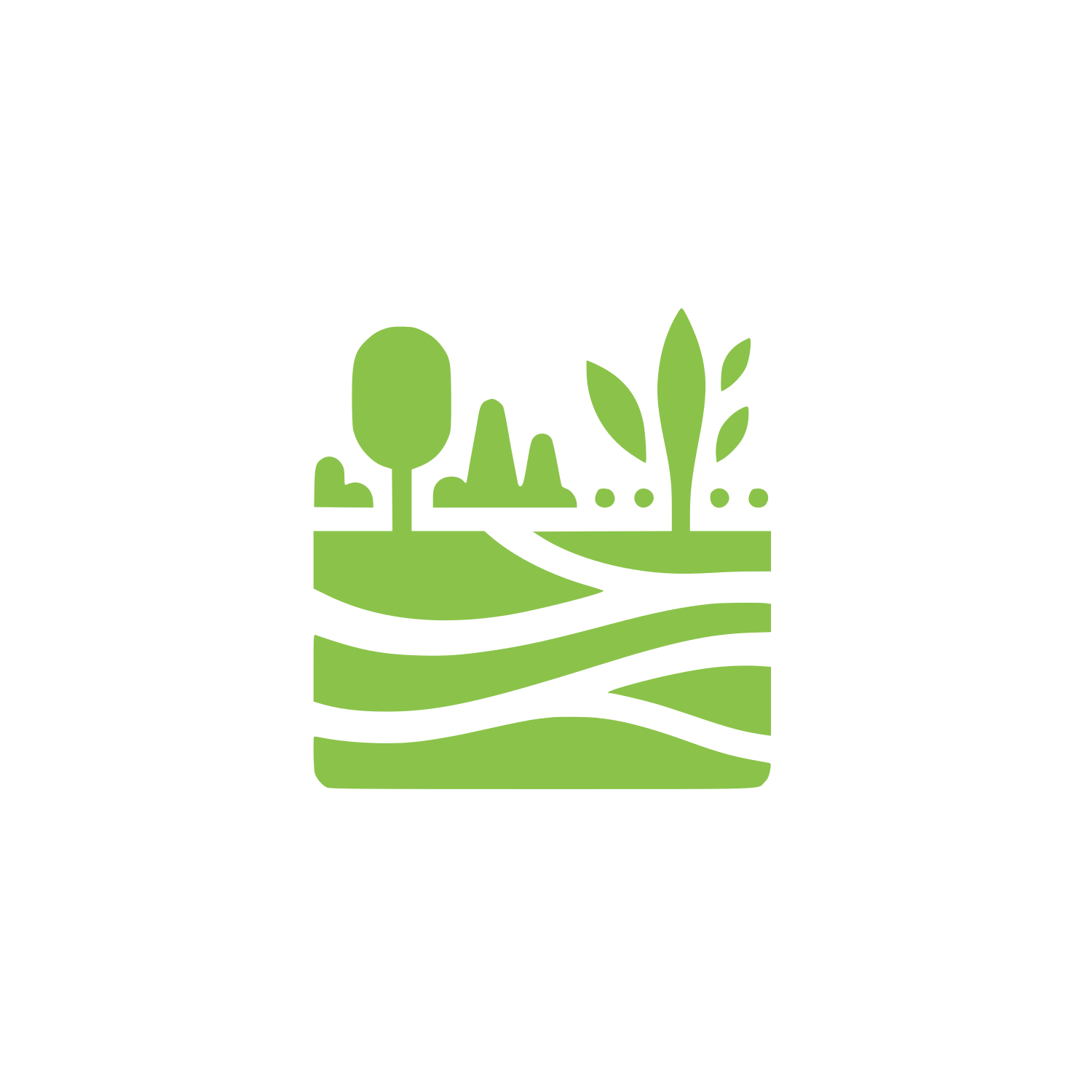 Nature Scene Logo #8BC34A