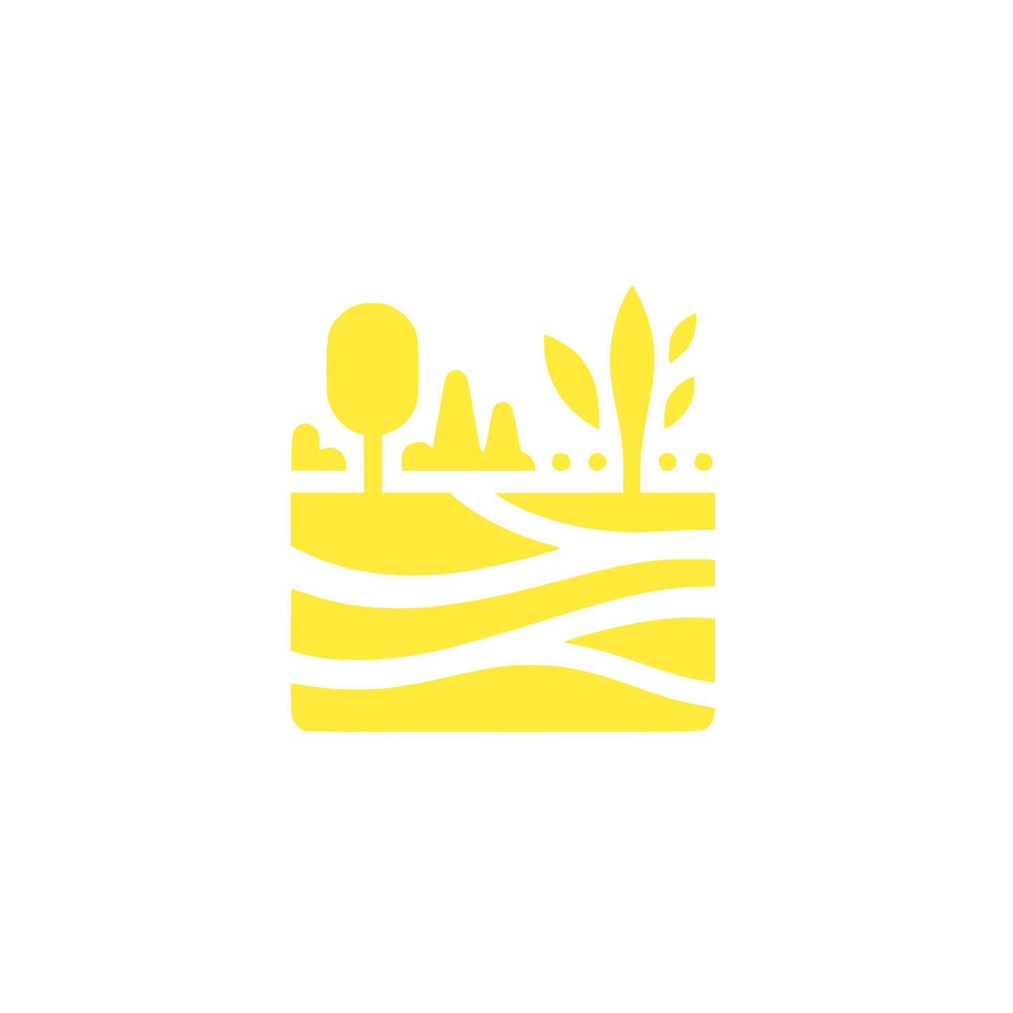Nature Scene Logo #FFEB3B