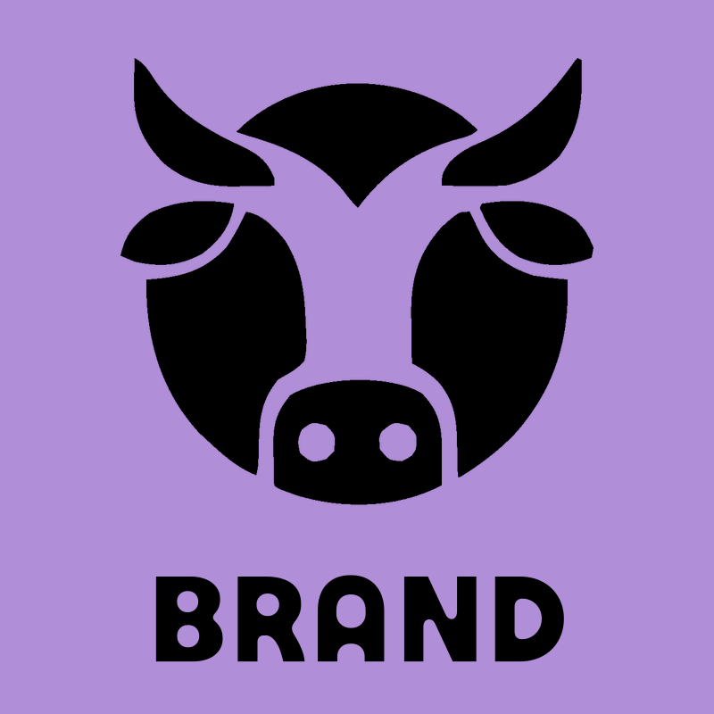 Bold Geometric Cow Logo preview