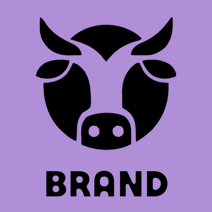 Bold Geometric Cow Logo preview