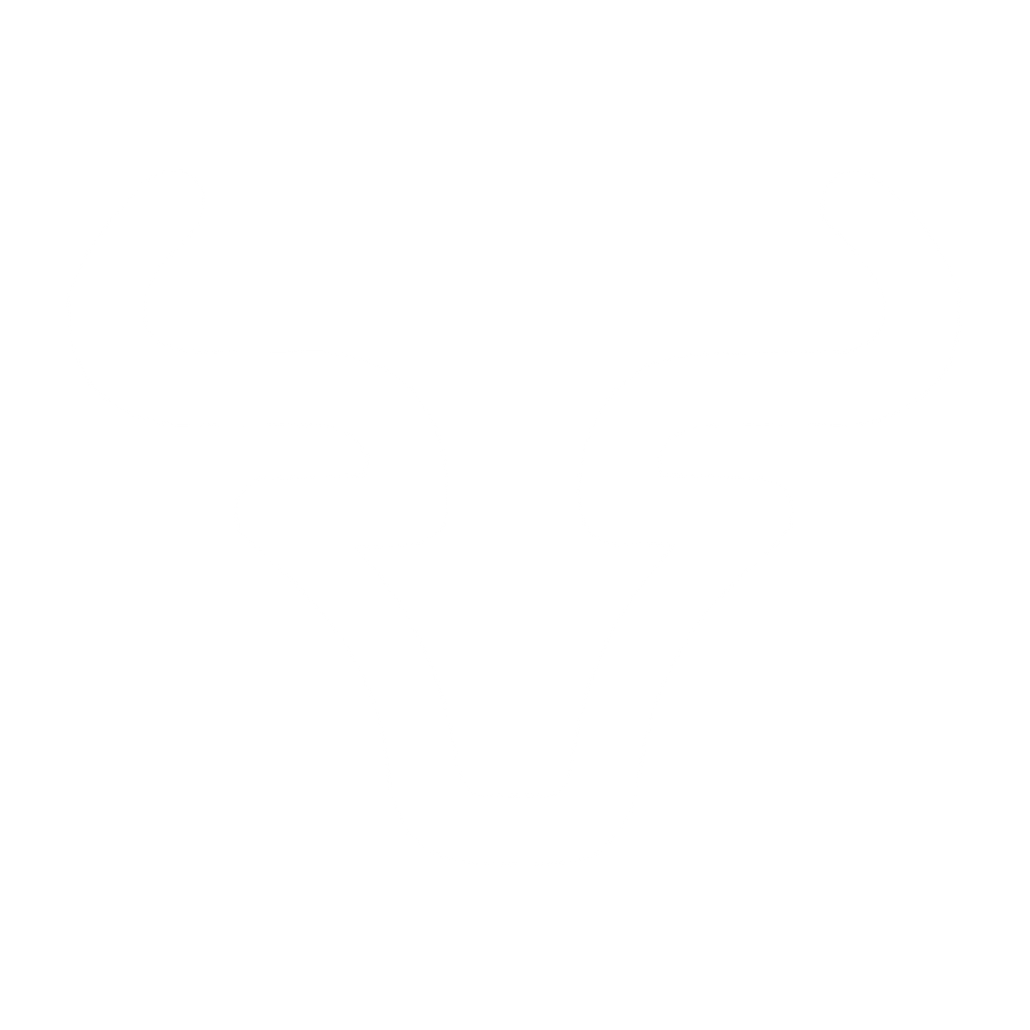 Monoline Bull Head Logo #ffffff