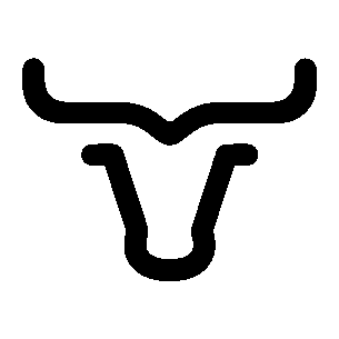 Monoline Bull Head Logo
