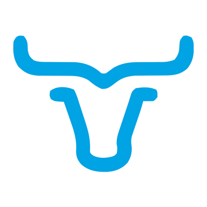 Monoline Bull Head Logo #00a3e4