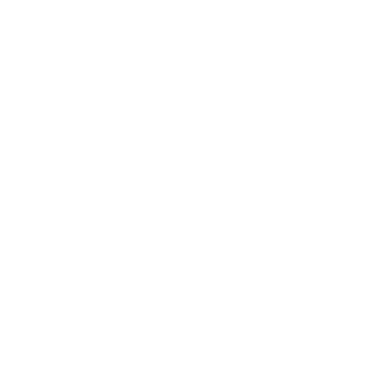 Monoline Bull Head Logo #ffffff