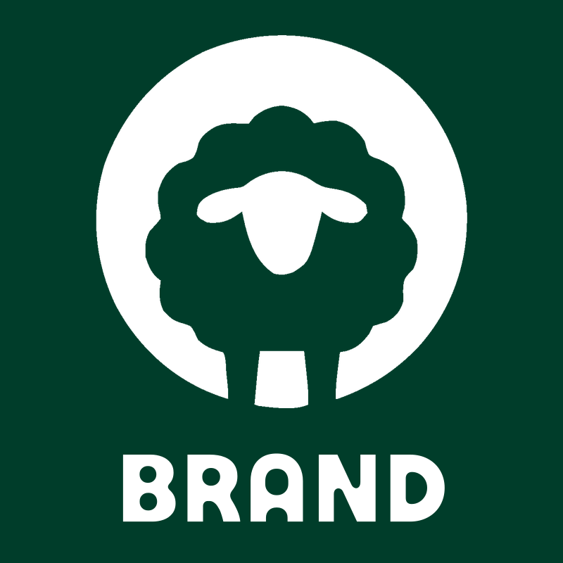 Negative Space Sheep Logo preview